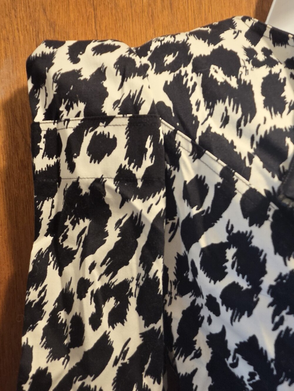 Betsey Johnson Black&white Leopard Print Structured Stretch Blazer Sz2 - Picture 5 of 12